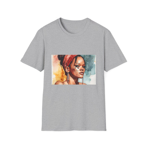 🎨 Rihannas Radiance: A Watercolor Masterpiece of Beauty and Empowerment