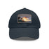 Hawaiian sunset paradise cap with white/light brown patch, rectangle shape.