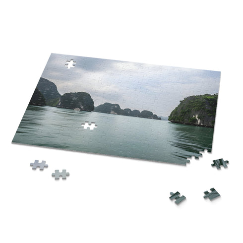 Emerald waters and limestone cliffs jigsaw puzzle, 10" x 8" (120 pcs)