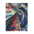 London Underground watercolor puzzle featuring iconic transportation system in vibrant colors.