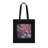 Cherry Blossom Bloom Tote Bag, Black Cotton DTG Tote.