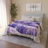 Provence Lavender Botanical Fields Seamless Plush Fleece Throw Blanket - View 9 | Prints With Passion