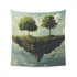 Island in the Clouds Surreal Tapestry | High-quality, stylish decor for all seasons - BenCPrints