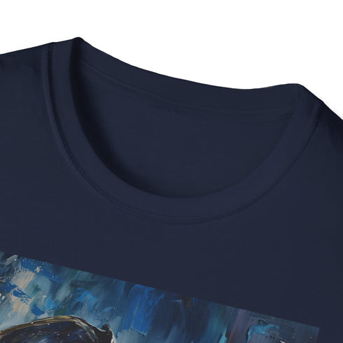 Pirates Compass Jack Sparrow Cotton Crew Neck Tee Charcoal Small