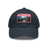 Angel Falls Adventure Cap in White with Light Brown Rectangle Patch