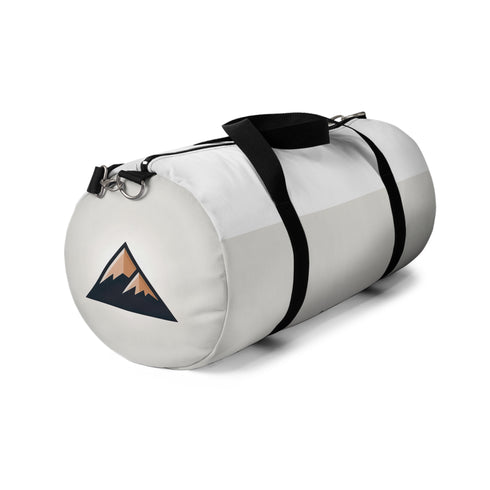 Alpine Adventure Duffel Bag with striking mountain logo design.