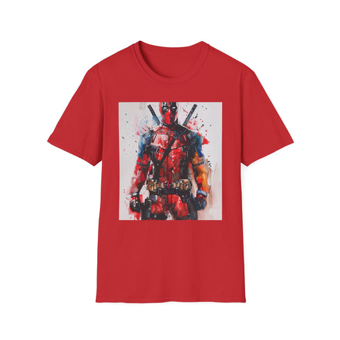 Charcoal Deadpool T-shirt with bold humorous print and comfortable cotton fabric