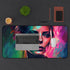 Charlize Theron Neon Watercolor Desk Mat for Back-to-School and Workspaces