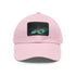 Northern Lights Glow Baseball Cap in White with Light Brown Patch