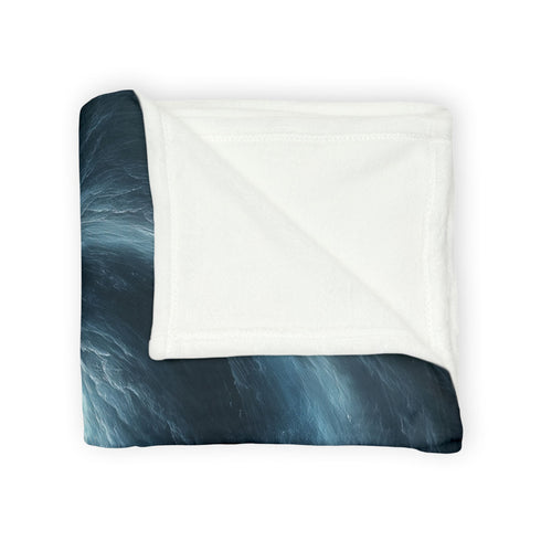 Storm Shaped Like a Spiral Eye Plush Fleece Throw Blanket