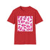 Timeless charm white cotton crew neck t-shirt with vintage artwork pattern.