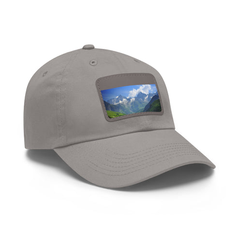 Alpine Peak Adventure Cap in White with Light Brown Patch.variant