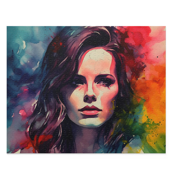 Kate Beckinsale Neon Watercolor Puzzle | Puzzle | Back-to-School, Fall Picks, Games, Holiday Picks, Home & Living, Puzzles, TikTok, Valentines Day, Valentines Day Picks | Prints with Passion