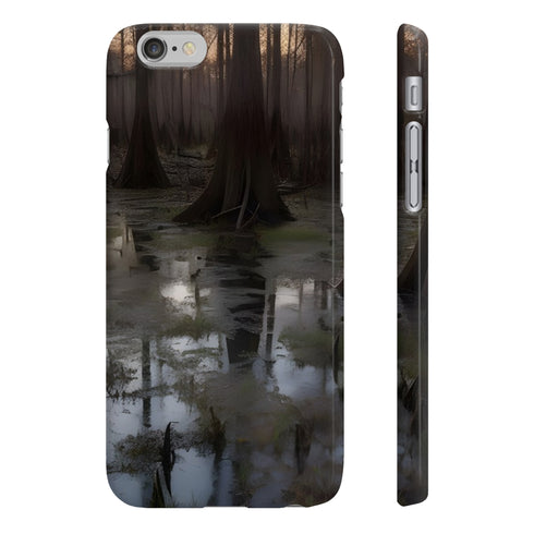 Cypress Swamp Dusk Phone Case with Glossy Finish iPhone 7 Plus/Larger.