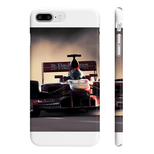 Formula Rush High-Speed F Phone Case Matte Slim iPhone 7 Plus iPhone 8 Plus Glossy