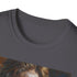 Charcoal T-shirt featuring vibrant Obi-Wan Kenobi painting in soft brushstrokes