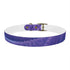 Stylish Lavender Fields Dog Collar, Black Onyx, Medium Size