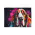 Cozy Basset Hound blanket with iconic long ears design for rest