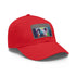 Koala watercolor baseball cap with light brown patch and rectangle shape.