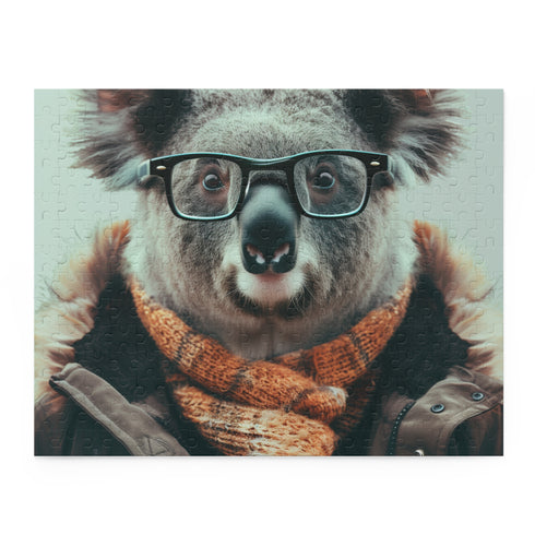 Kowala Hipster Jigsaw Puzzle with Stylish Glasses - Fun and trendy challenge