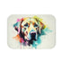 Labrador Paws Bath Mat, Home Bathroom Indoor Sublimation Labrador Retriever icons.