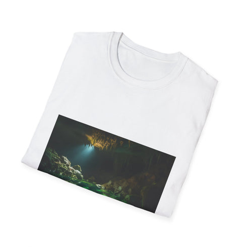 Subterranean Tapestry T-Shirt: Charcoal crew neck, DTG, regular fit.
