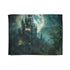 Disney Enchanted Castle Blanket: Moonlit forest with majestic castle design.