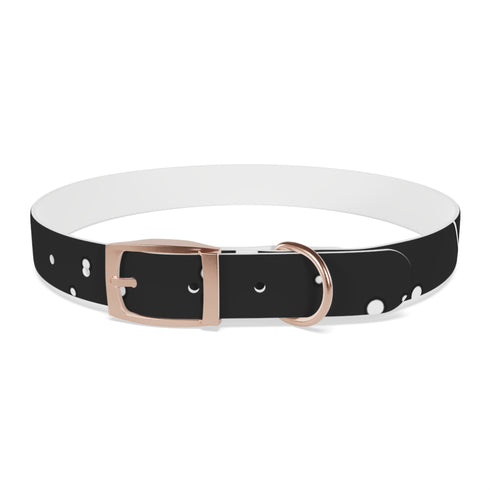 Galactic Dreams Dog Collar in Black Onyx for medium-sized dogs.
