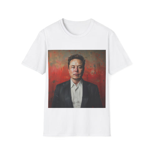 Elon Musk inspired Cotton Crew Neck Charcoal T-shirt.