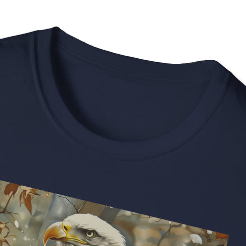 Wings of the Wind: A Majestic Eagles Flight Captured on Canvas