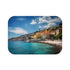 Vibrant Côte dAzur bath mat, evokes sunny French Riviera charm.