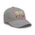 Buckingham Palace watercolor cotton baseball cap in white with light brown patch