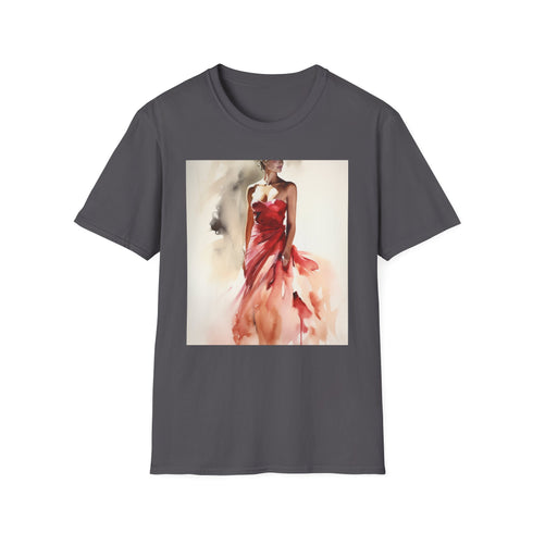 šØ Crimson Reverie: A Watercolor Symphony of Elegance and Allure