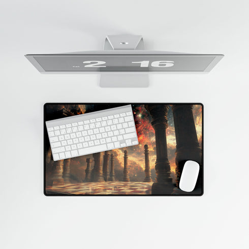 Astral Chessboard Floating Temple Sci-Fi XXL Extended Desk Mat - View 8 | Prints With Passion