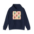 Sweet Treat Dream Navy Hoodie with Ice Cream Cone Pattern.