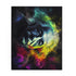Neon Einstein jigsaw puzzle featuring vibrant watercolor portrait in fall hues.