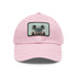 Cool cat cap in white with light brown patch for trendsetters.