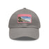 Amalfi Coast Dreams Baseball Cap, White with Light Brown patch