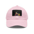 Messi Neon Splash Cap in White with Light Brown Rectangle Patch