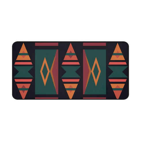 Vibrant Aztec Style Desk Mat for Office or Home Workspace Protection and Style