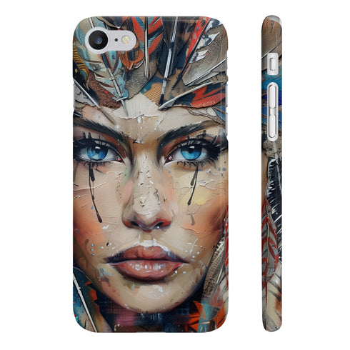 Bohemian Spirit Feather Phone Case: Glossy iPhone 7 Plus/8 Plus Slim