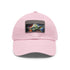Fashion-forward Galactic Master Neon Watercolor Cap, White/Light Brown Rectangle Variant.