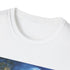 Moonlit castle charcoal t-shirt in soft cotton evokes fantasy and wonder