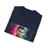 Neon football icon graphic T-shirt charcoal cotton crew neck regular fit