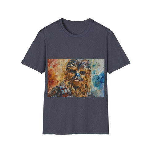 Chewbacca Watercolor T-Shirt: Charcoal Crew Neck, Mens/Womens Regular Fit