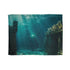 Sunken City Awakening with Energy Plush Fleece Throw Blanket