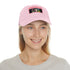 Neon watercolor Paul McCartney baseball cap in white.