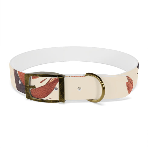 Personalized black onyx dog collar for small pets.