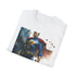 Homelander superhero graphic tee in charcoal, crew neck, regular fit fabric.