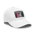 Neon Watercolor Ronaldo Cap, White/Light Brown Patch, Rectangle shape, Unisex